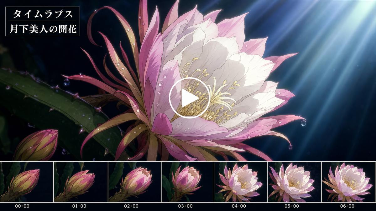 看片看片动漫视频-花朵绽放延时摄影